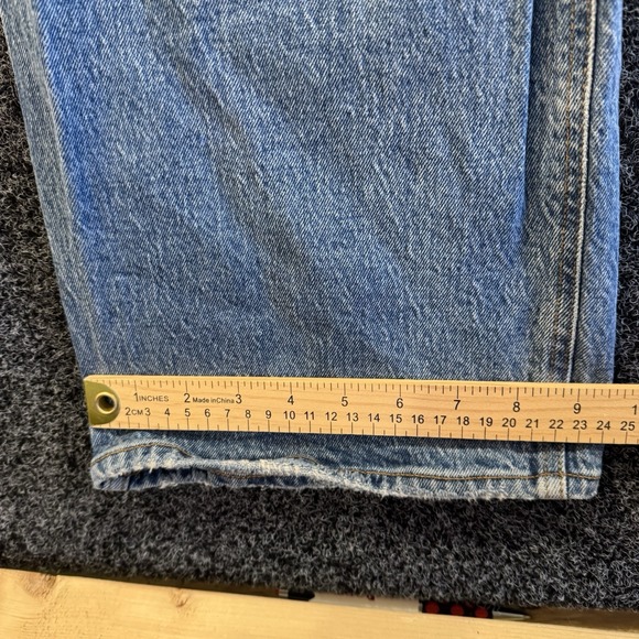 Abercrombie & Fitch Women's the 90s Straight Ultra High Rise Jeans Size 31 12 - Picture 7 of 7